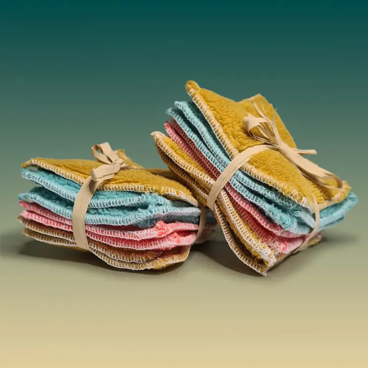 2 x 7 lingettes démaquillantes lavables 