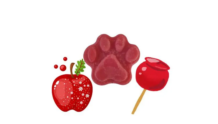 Galet pomme d'amour