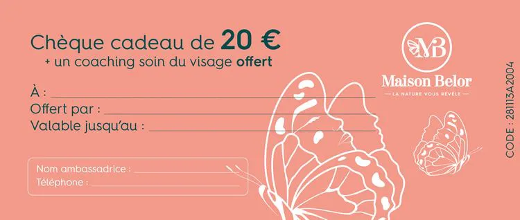 Cheque cadeau 20 €