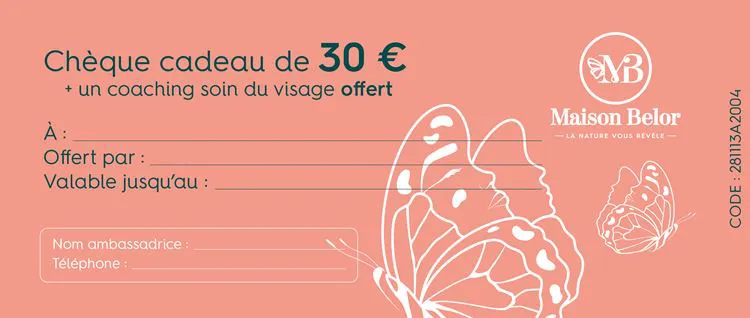 Cheque cadeau 30 €