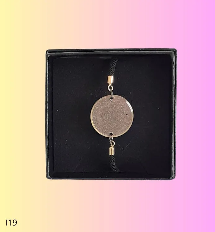 Bracelet vert irisé rose