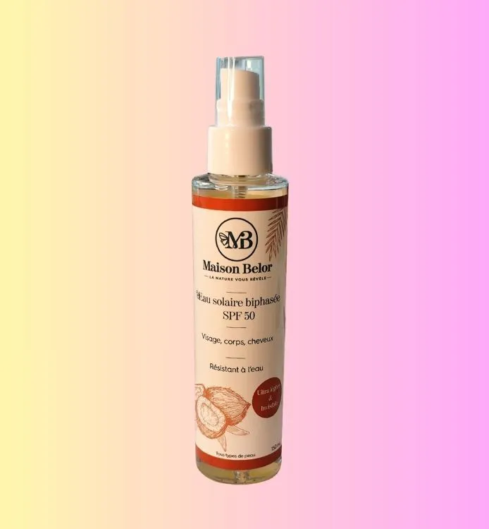 Eau solaire biphas&eacute;e SPF 50